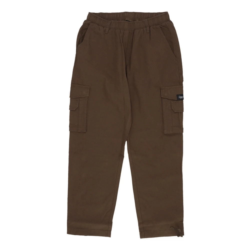 Dolly Noire Men's Green Straight Trousers, M, Ripstop Baggy Cargo Trousers Forest Night