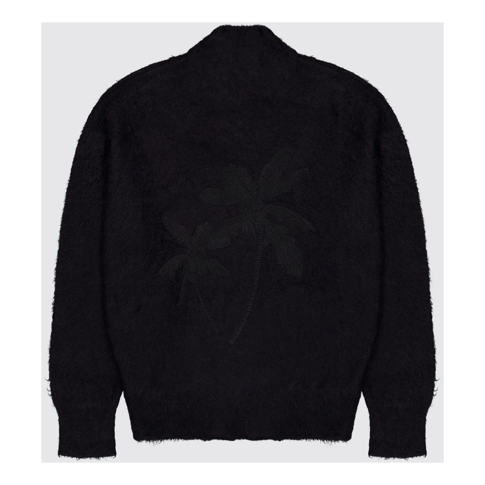 Laneus Mohair Bomberjack Harrington Stijl Black Heren