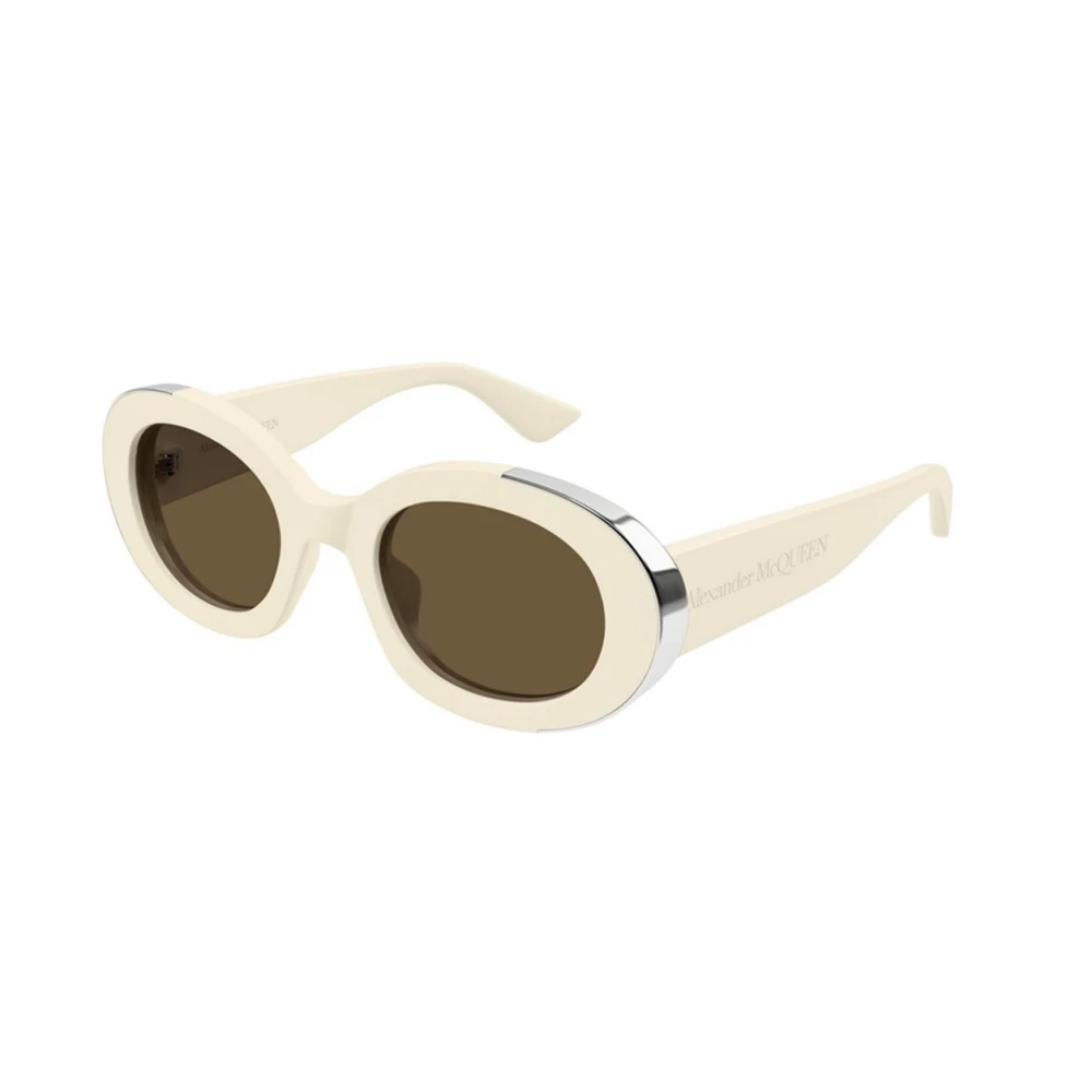 Alexander Mcqueen Women's Beige Sunglasses, 51 Mm, Authentic Glasses With Top-Notch Service