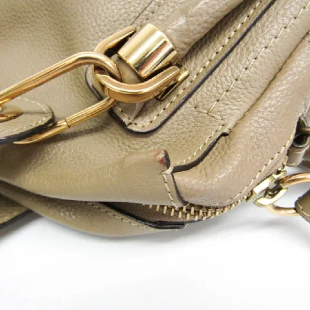 Chloé Pre-owned Leather handbags Gray Dames