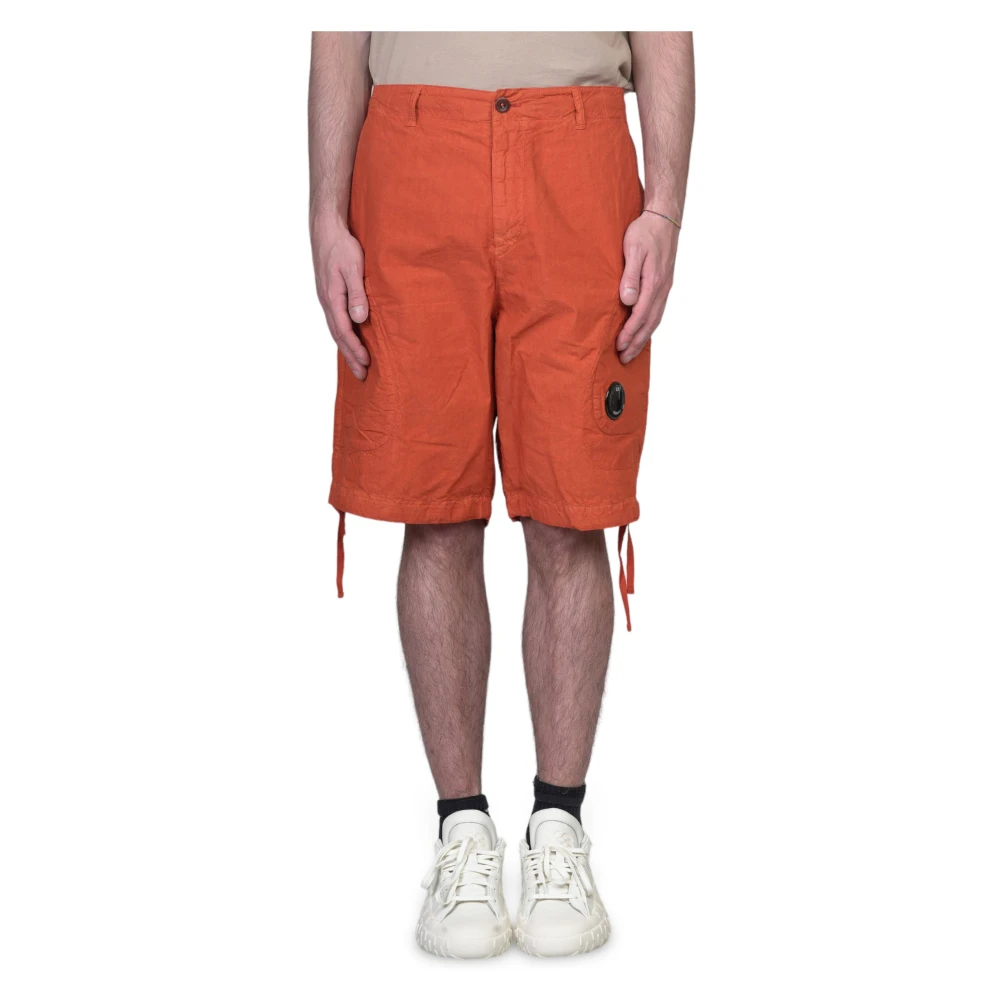 C.P. Company Lichte Cargo Shorts Orange Heren