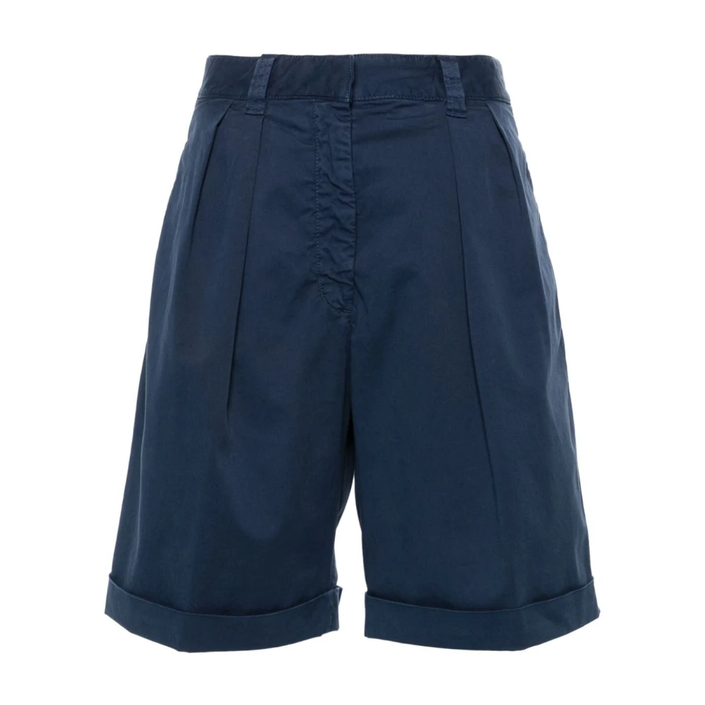 Aspesi Blauwe Casual Shorts Blue Dames