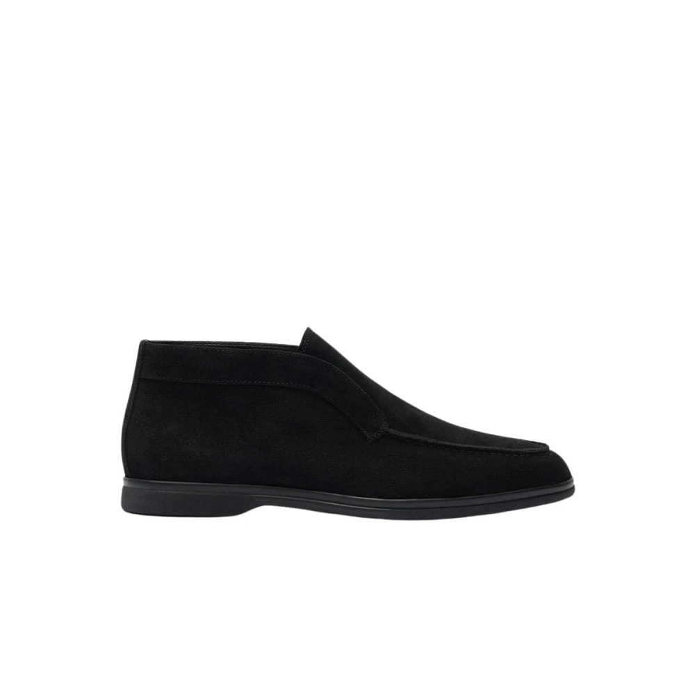 Scarosso Men's Black Leonardo Suede - Ankle Boots - 9 Uk - Shoes