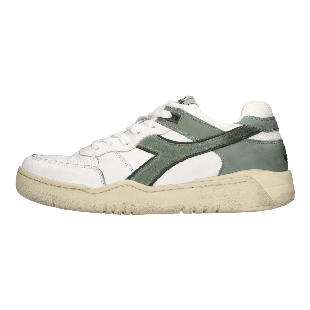 Diadora Men's White Sneakers, 6 Uk, Heritage Trainers Multicolour