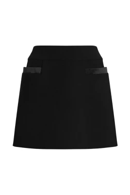 Embellished Pocket Mini Skirt