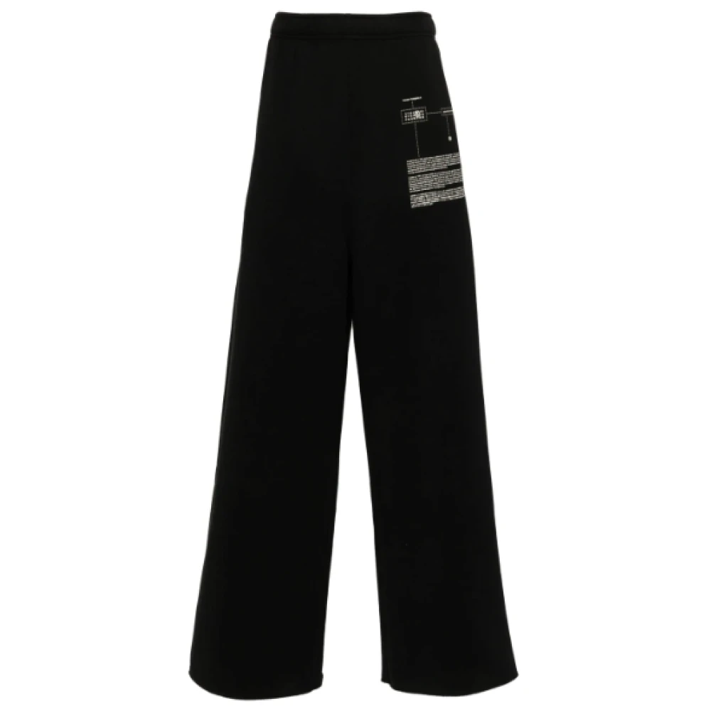 MM6 Maison Margiela Zwarte Joggers Casual Streetwear Stijl Black Heren