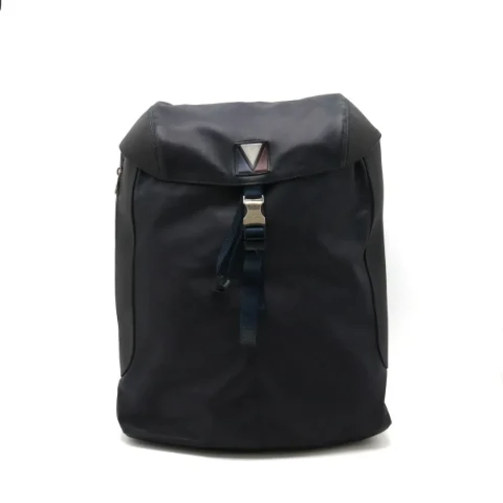 Louis Vuitton Vintage Pre-owned Leather backpacks Blue Dames