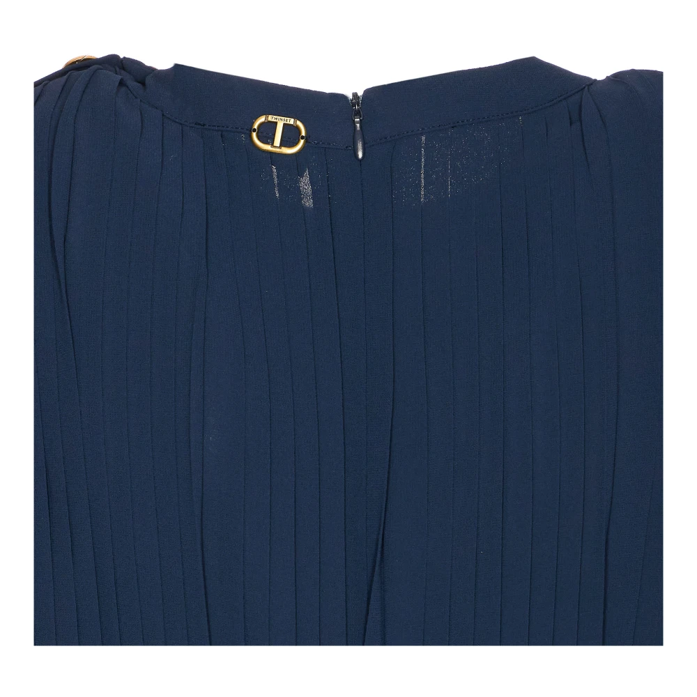Twinset Blauw Gebreide Set Blue Dames