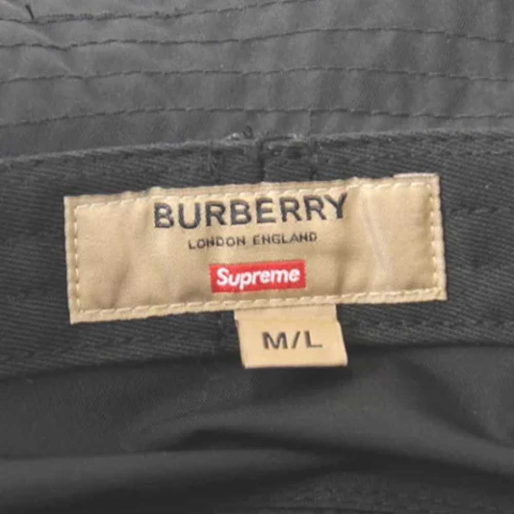 Burberry Vintage Pre-owned Fabric hats Black Dames