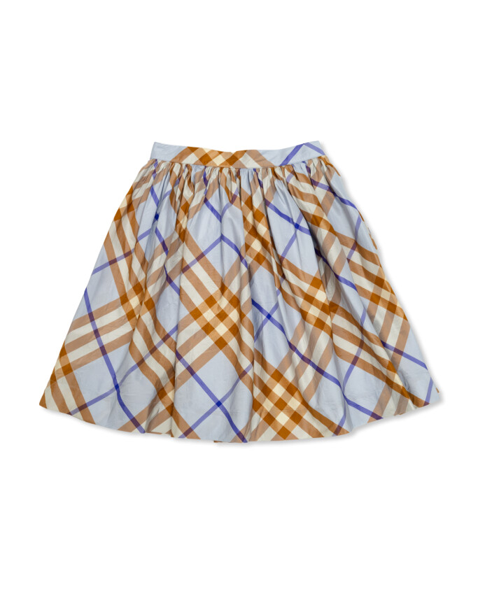 jupe-en-soie-a-motif-ecossais