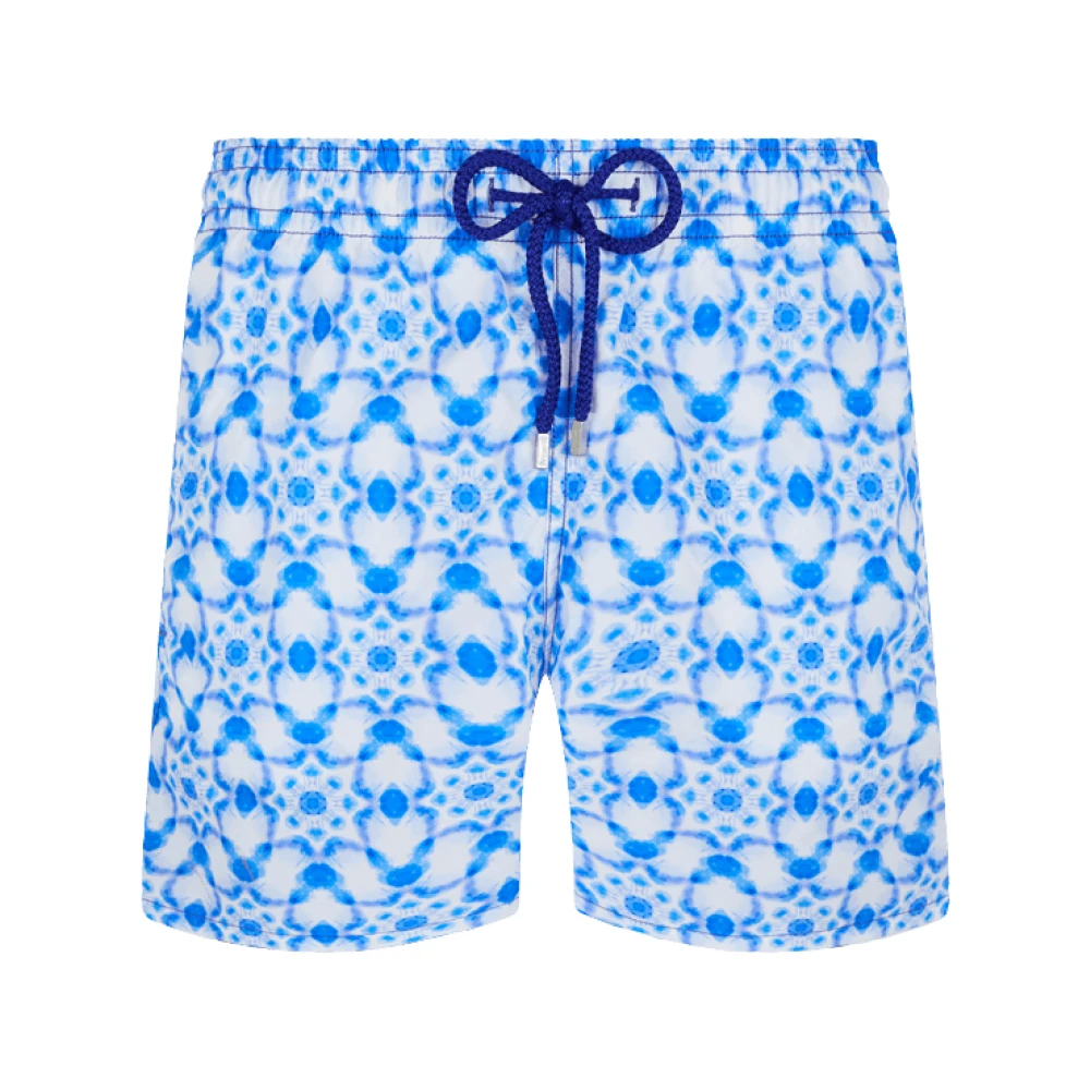 Vilebrequin Ikat Medusa Badshorts White, Herr