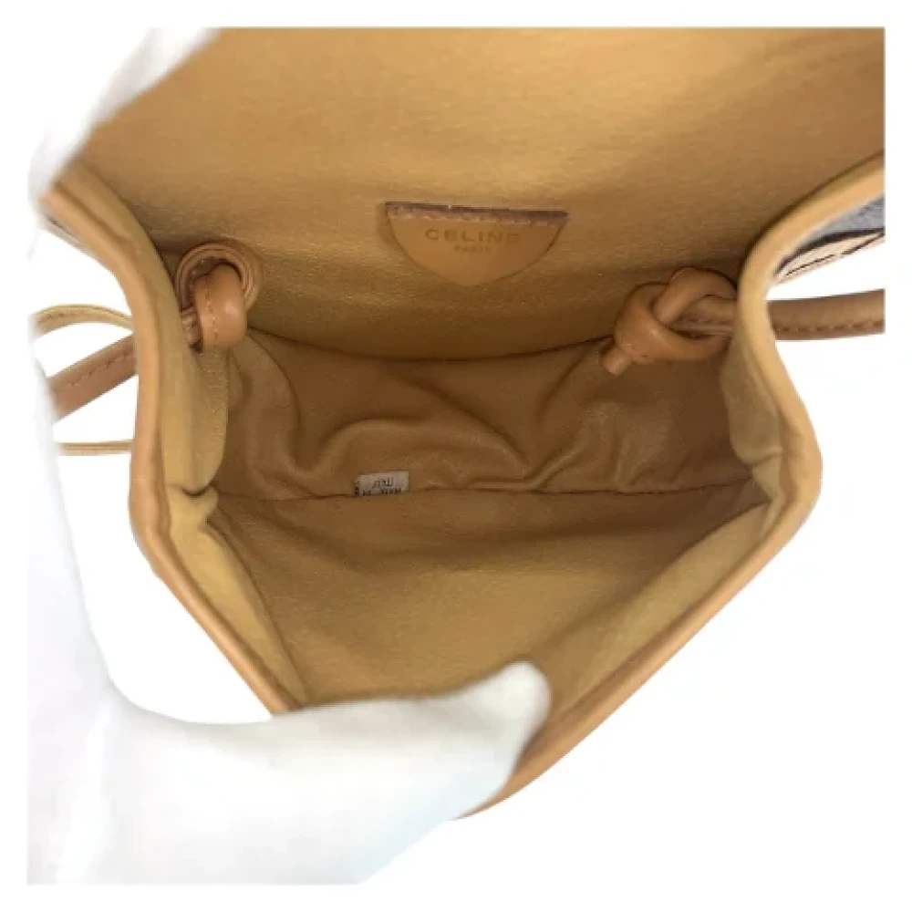 Celine Vintage Pre-owned Canvas crossbody-bags Brown Dames
