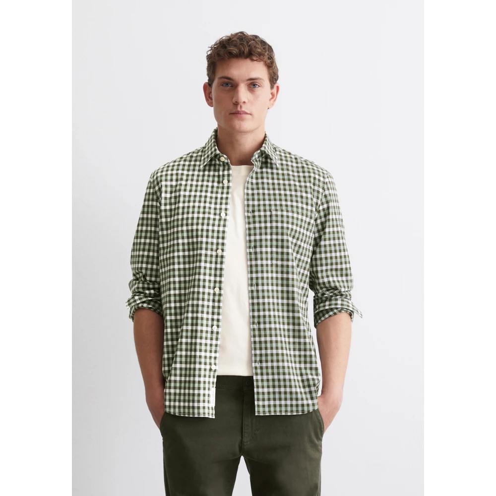 Marc O'Polo Gewoon overhemd Green Heren