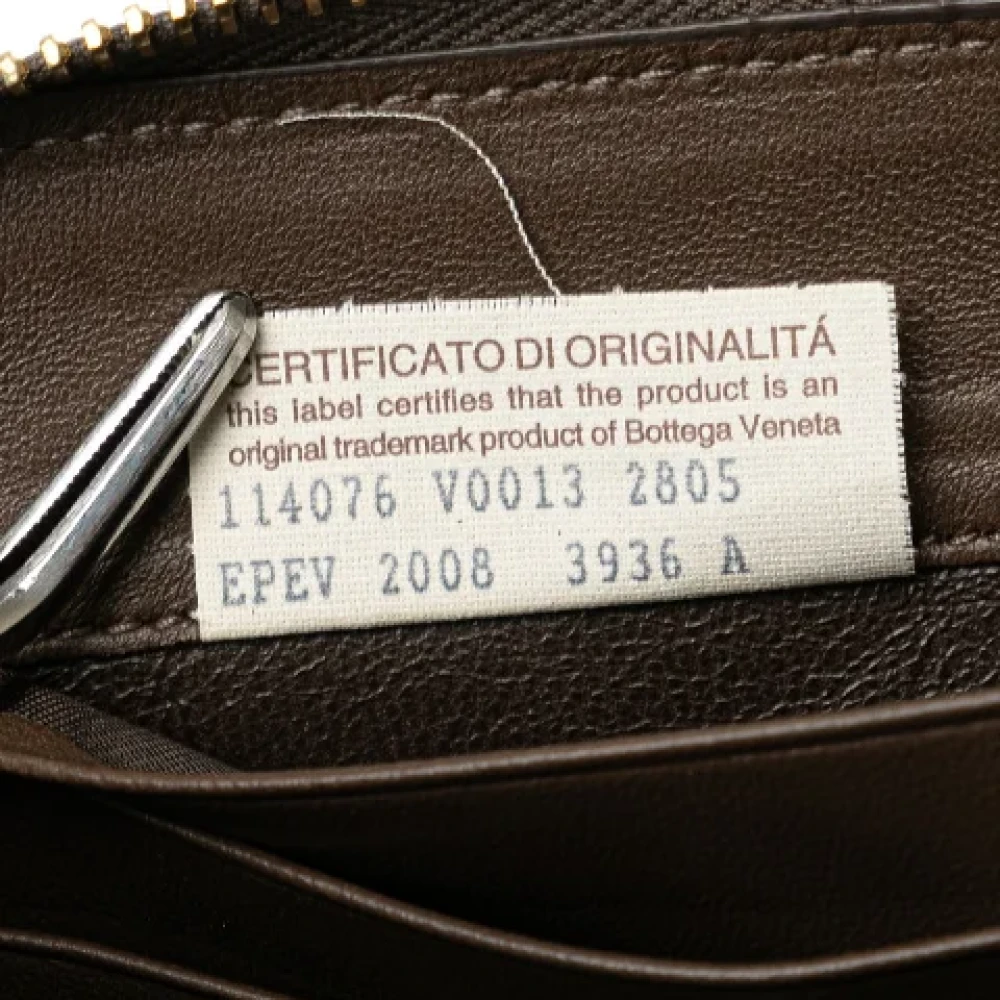 Bottega Veneta Vintage Pre-owned Leather wallets Brown Dames