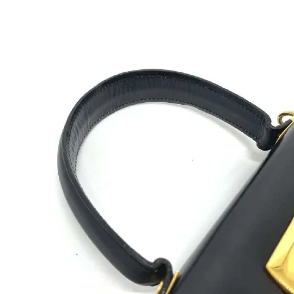 Salvatore Ferragamo Pre-owned Leather handbags Black Dames