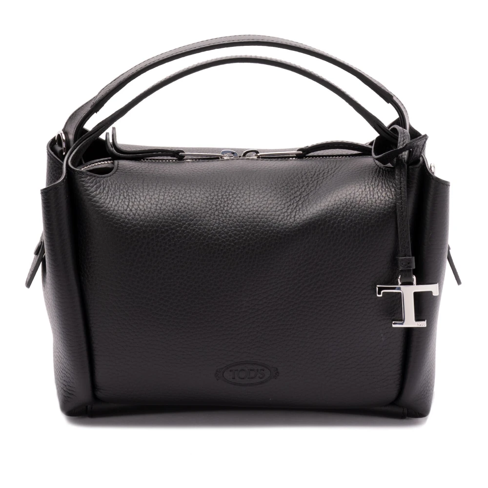 TOD'S Stijlvolle leren tas voor dagelijks gebruik Black Dames