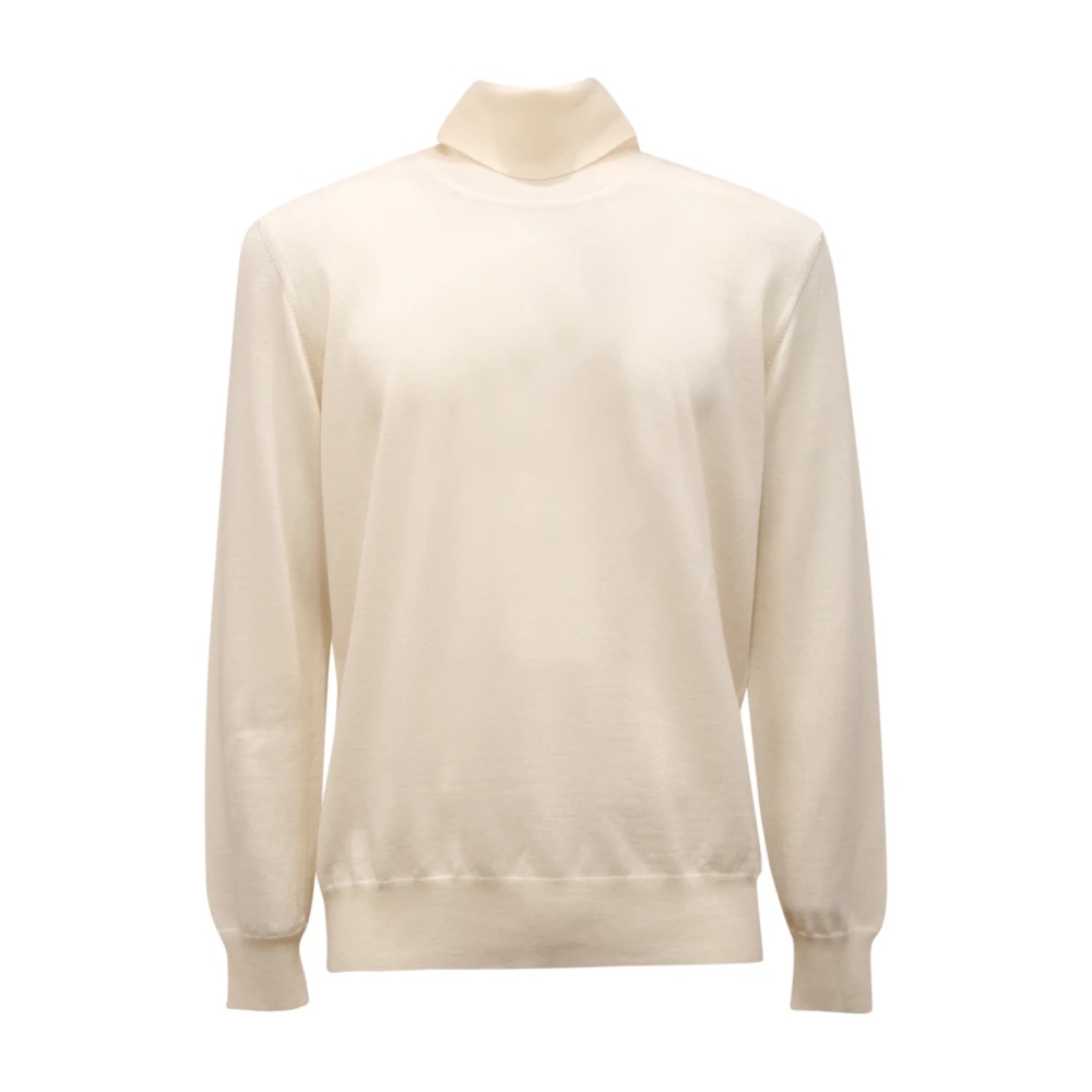 Altea White 8231Ap Maglione Dolcevita Wool Turtlenek - Male - Turtlenecks - 3XL - Knitwear