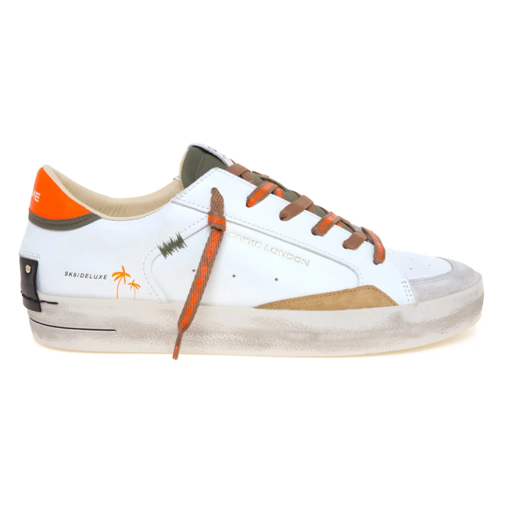 Crime London SK8 Deluxe Amber Tangerine Heren Schoenen Veelkleurig Multicolor