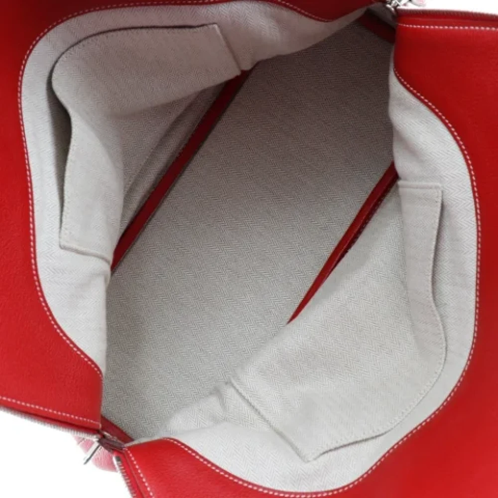Hermès Vintage Pre-owned Leather handbags Red Dames