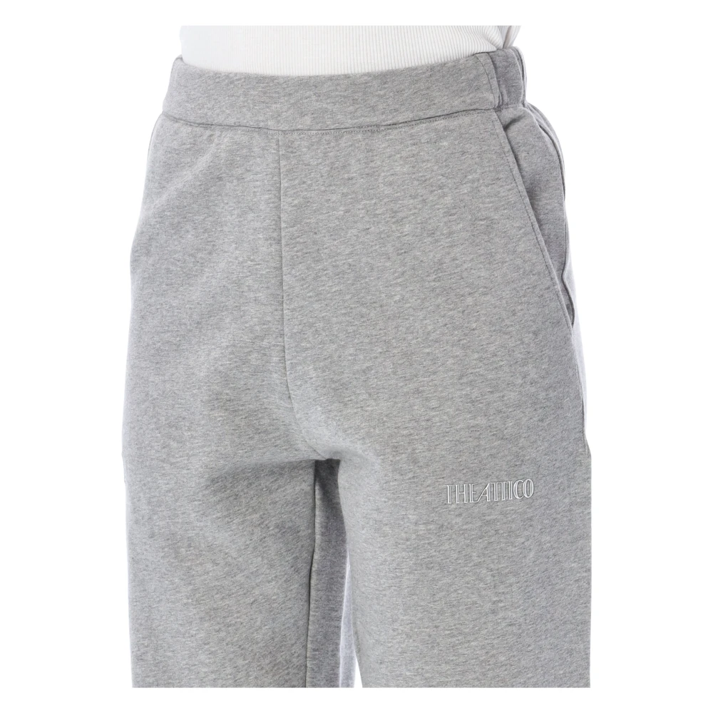 The Attico Grijze Melange Penny Lange Broek Gray Dames