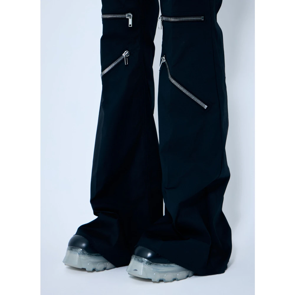 Rick Owens Functionele cargobroek met ritszakken Black Heren