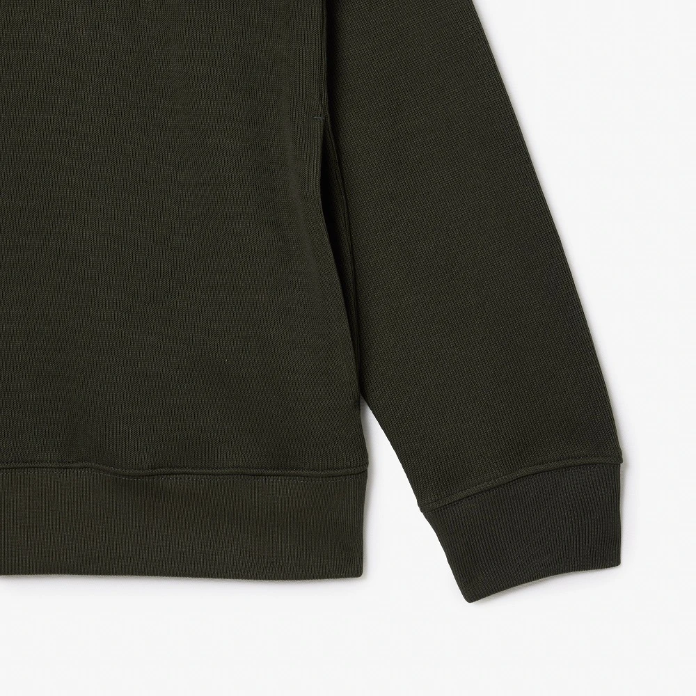 Lacoste Groene Sweater Chevron Design Green Heren