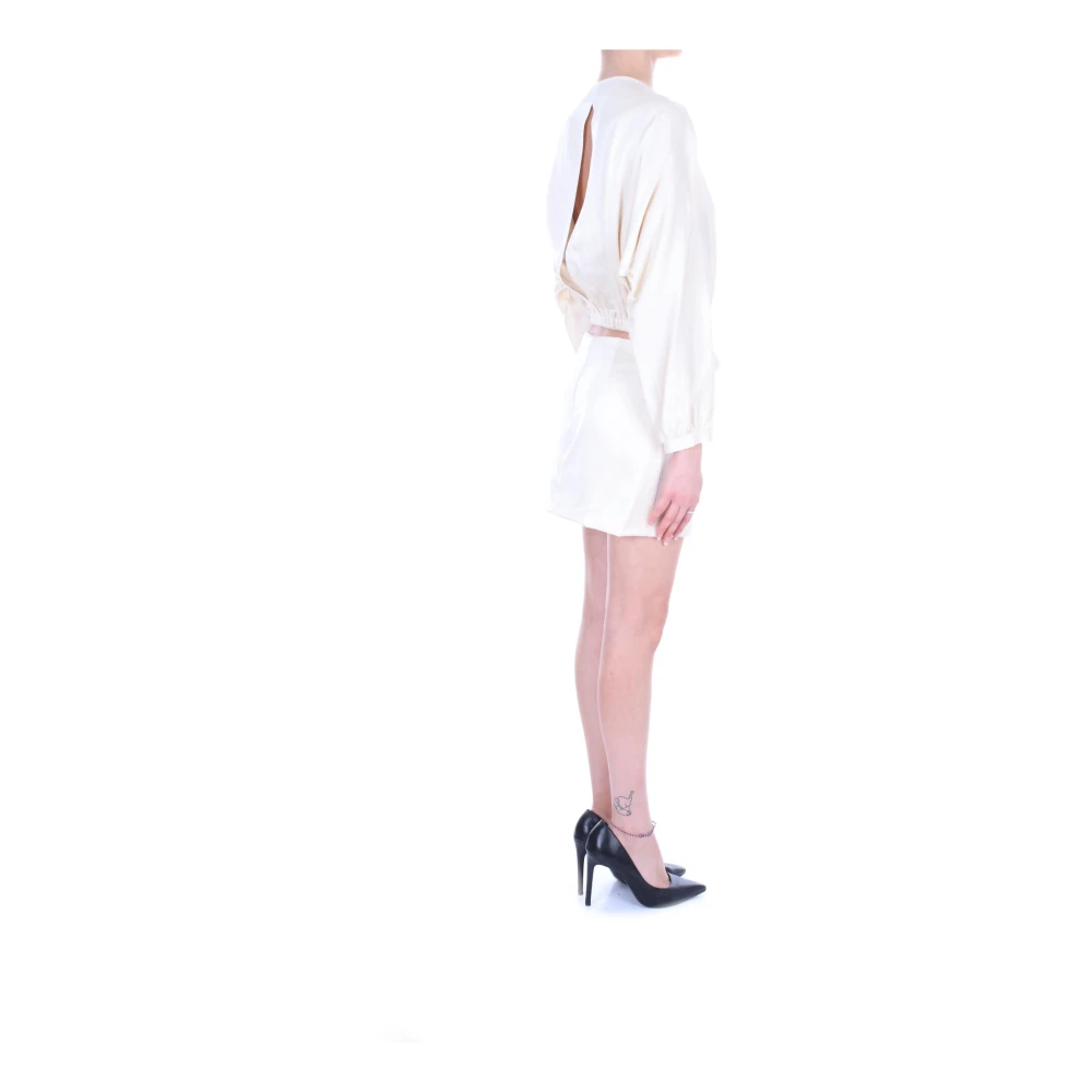 Semicouture Zand Jurken Beige Dames