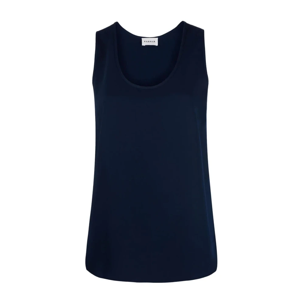 P.a.r.o.s.h. Blauwe Elegante Blouse Blue Dames
