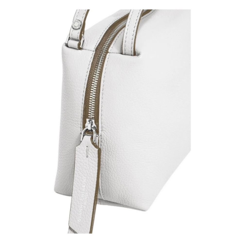 Gianni Chiarini Ivoor Handtas Alifa Compact Licht Ruim Beige Dames