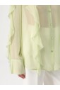 chemisier-blouse-en-soie-a-volants-vert