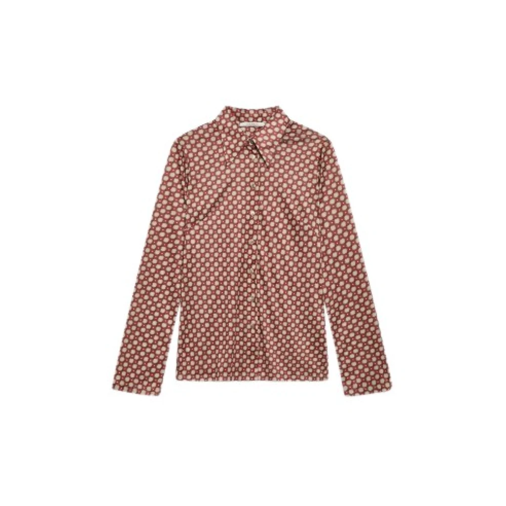 Maliparmi Moderne overhemd met doolhofprint Multicolor Dames
