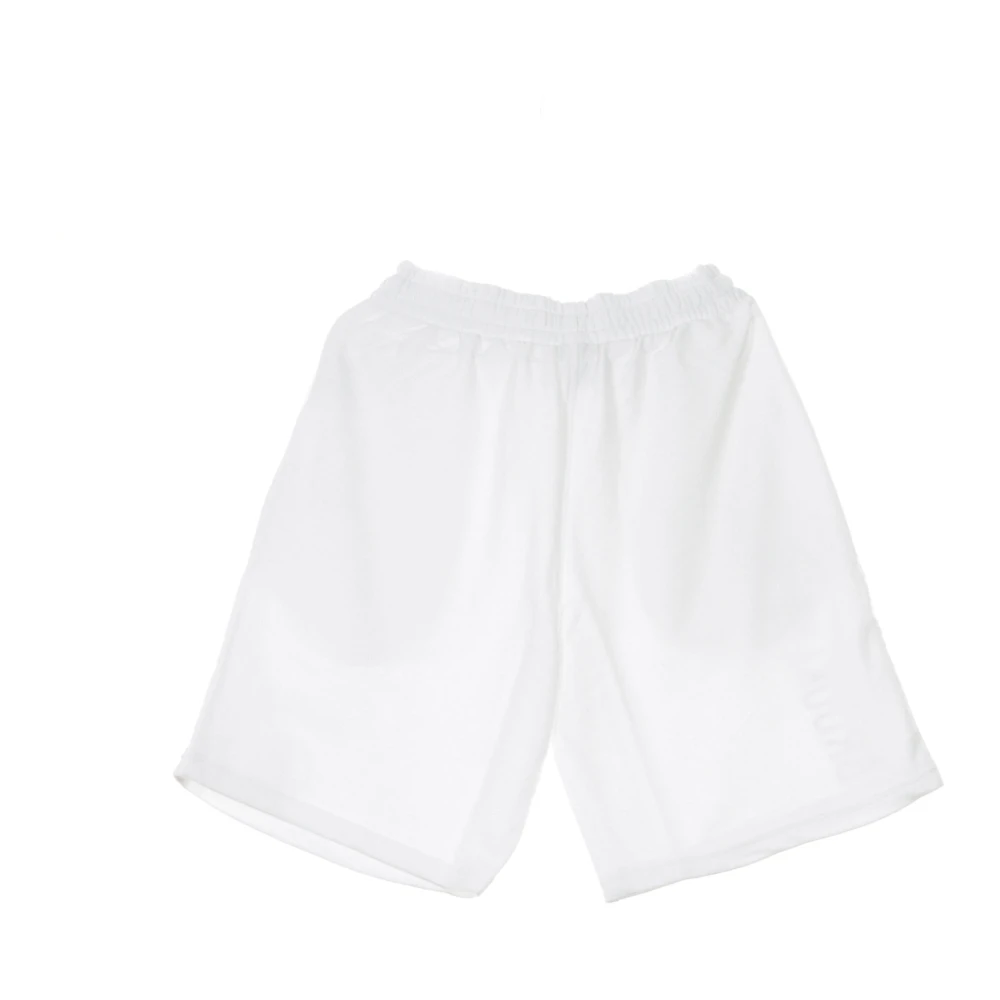 new era NBA Logo Stack Shorts Wit Zwart White Heren