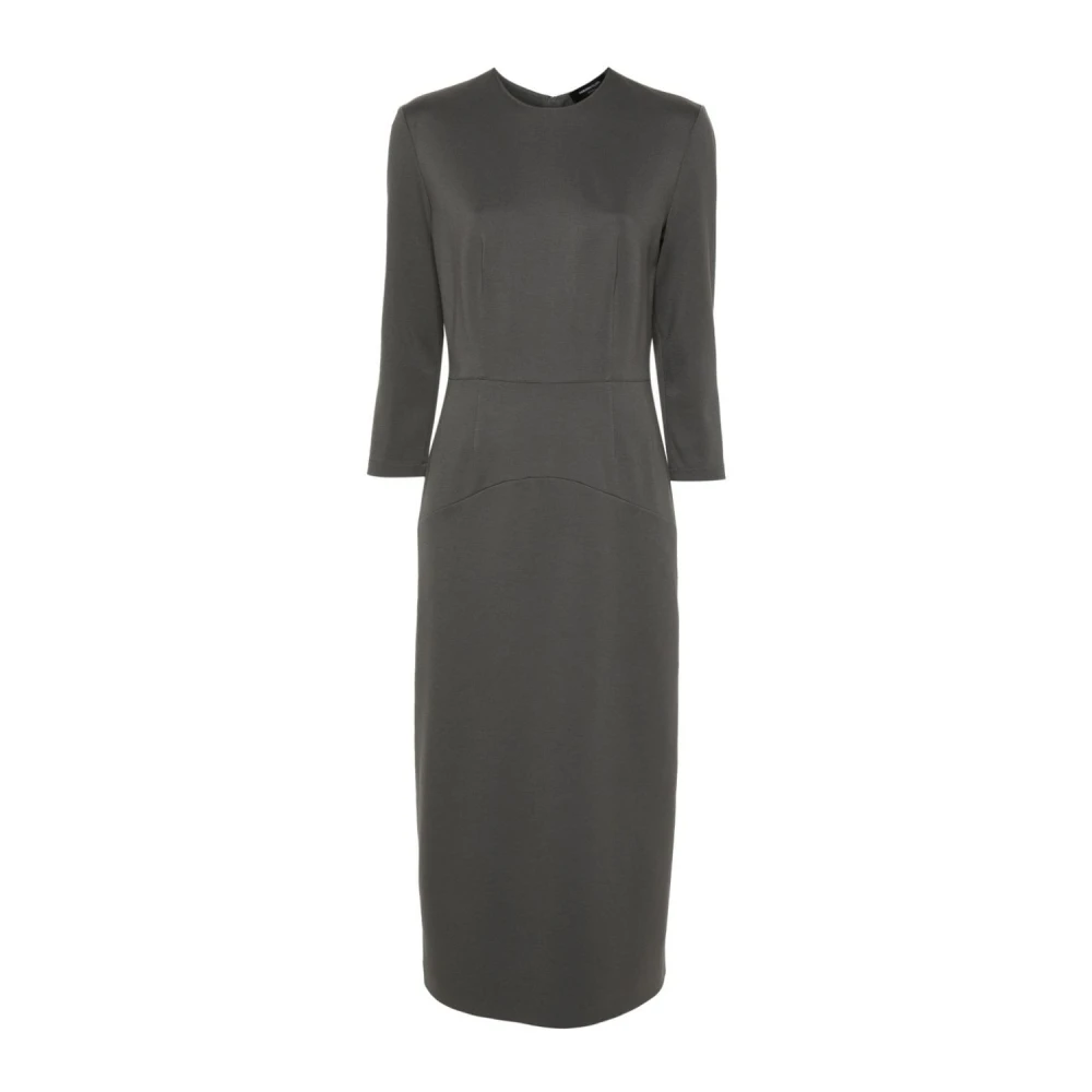 Fabiana Filippi Elegante Zwarte Jurk voor Vrouwen Gray Dames