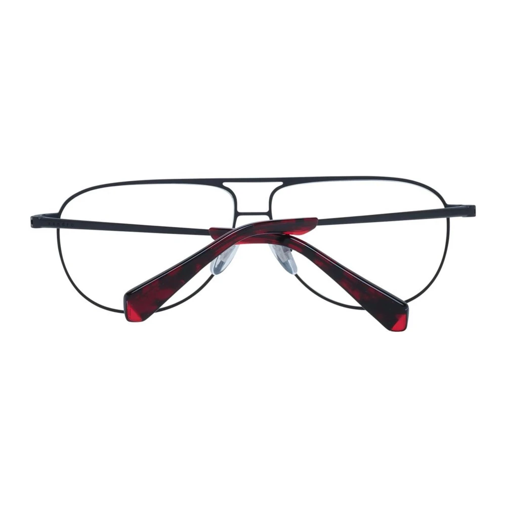 sandro Zwarte Aviator Optische Monturen Roestvrij Staal Black Heren