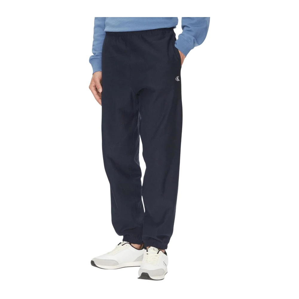 Calvin Klein Jeans , Sweatpants, Male, Blue, M, Front Pocket Cotton-Blend Trousers - Image 3