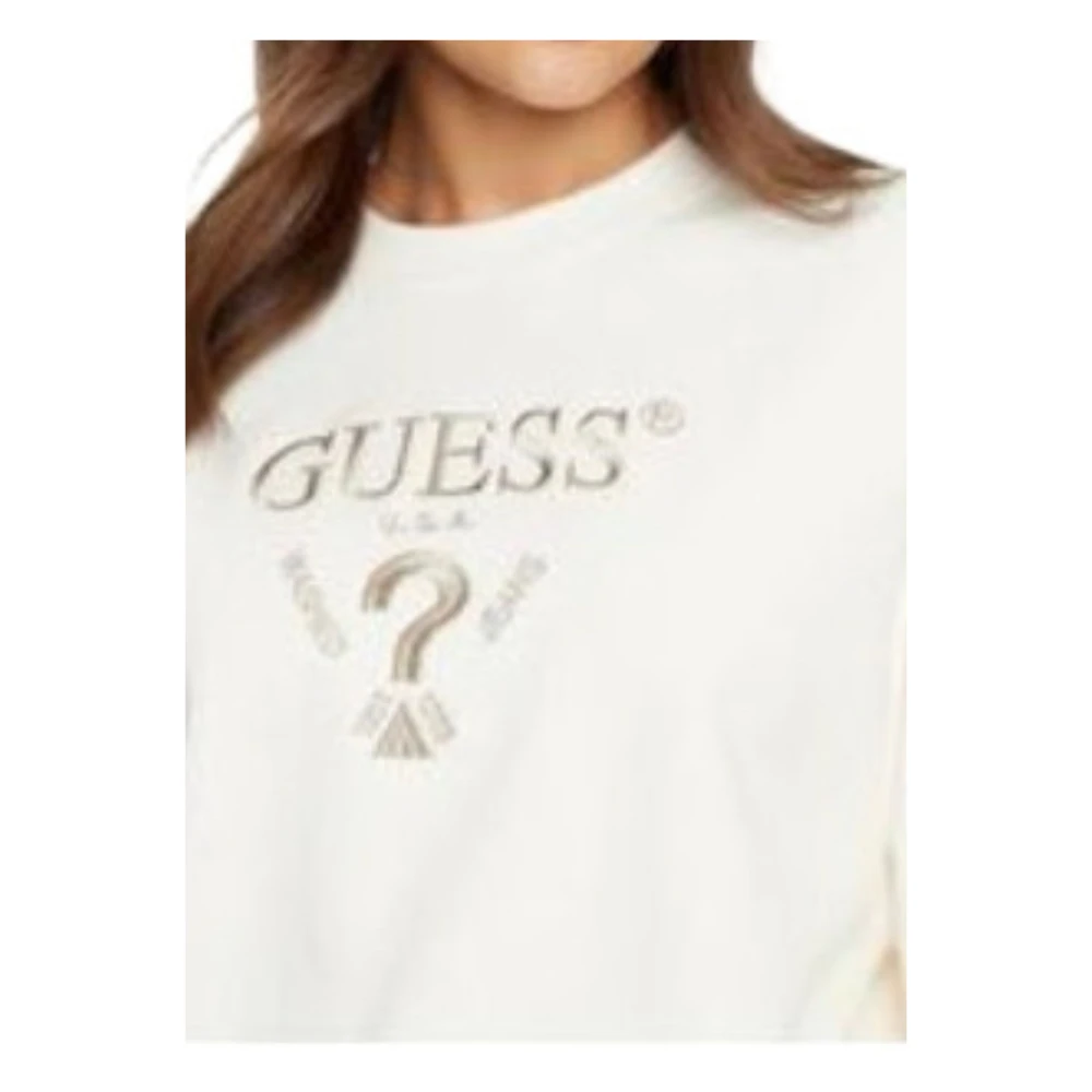 Guess Roberta Sweatshirt met decoratieve logoprint White Dames