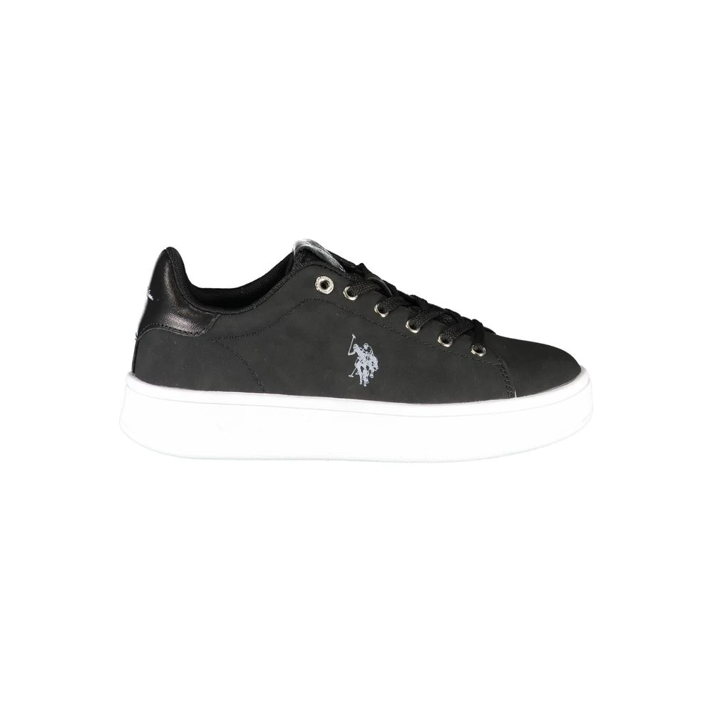U.s. Polo Assn. Women's Black Polyester Trainers - Sneakers - 2 Uk- Shoes
