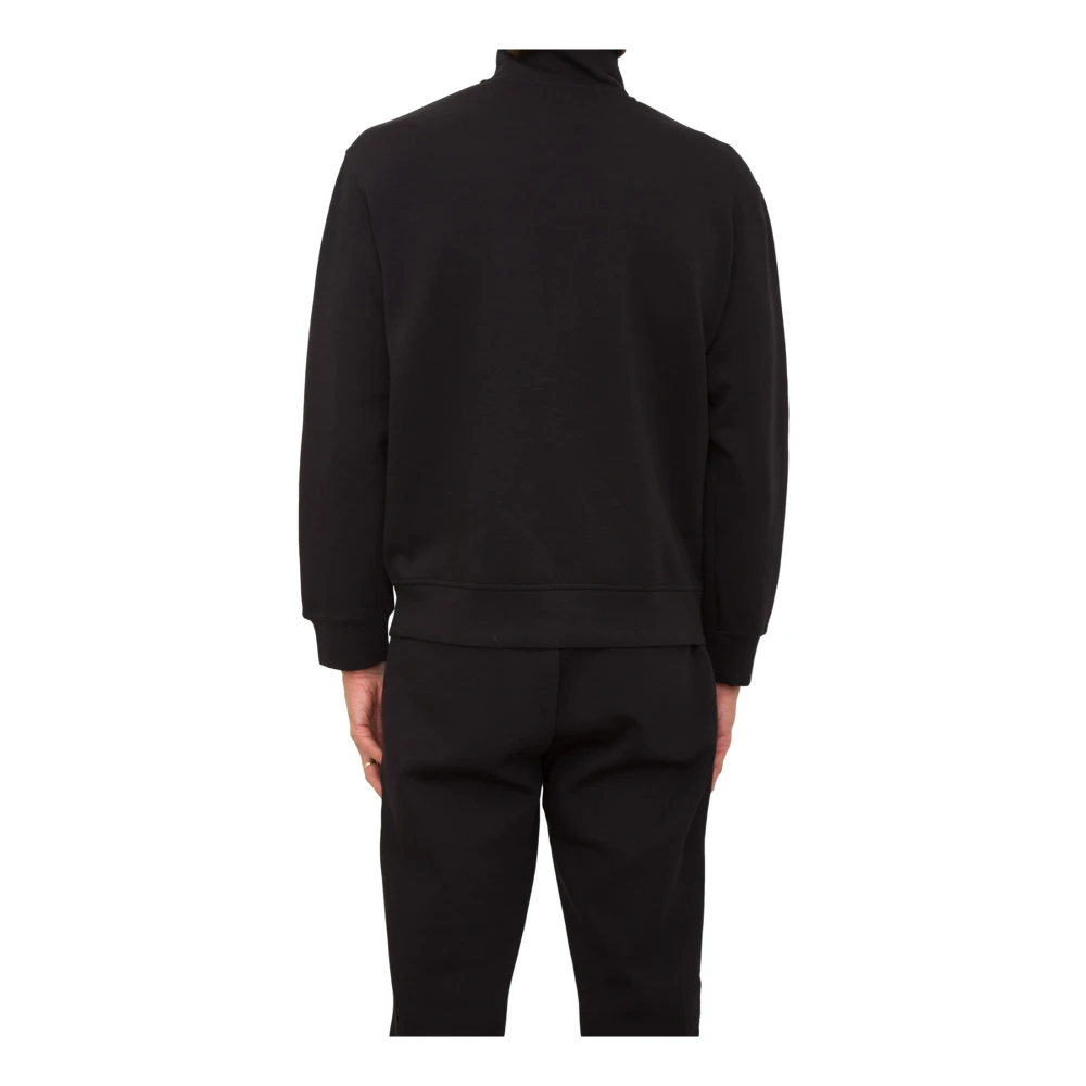 Emporio Armani Zwarte Sweatshirt Stijlvol Casual Mode Kleding Black Heren
