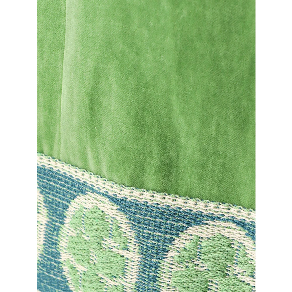 Valentino Gewassen Katoen Linnen Jacquard Broek Green Heren