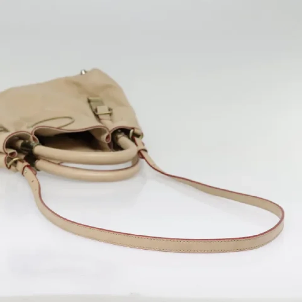 Chloé Pre-owned Leather handbags Beige Dames