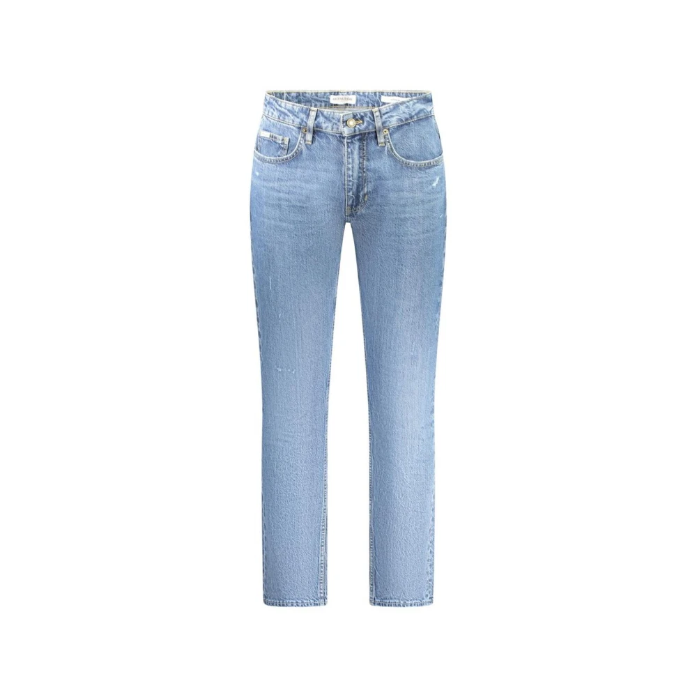Guess Aansluitende Denim Jeans met Gewassen Effect Blue Heren