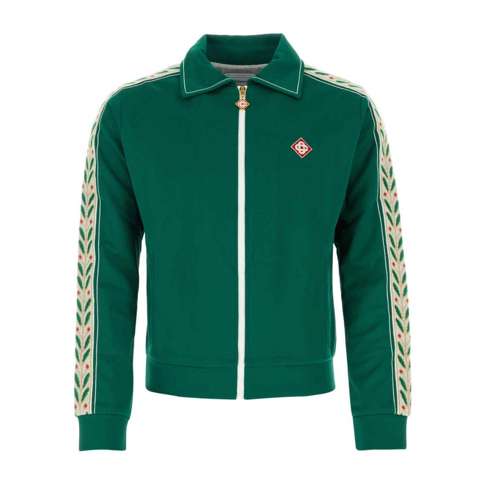 Casablanca Smaragdgroene Sweatshirt Green Heren