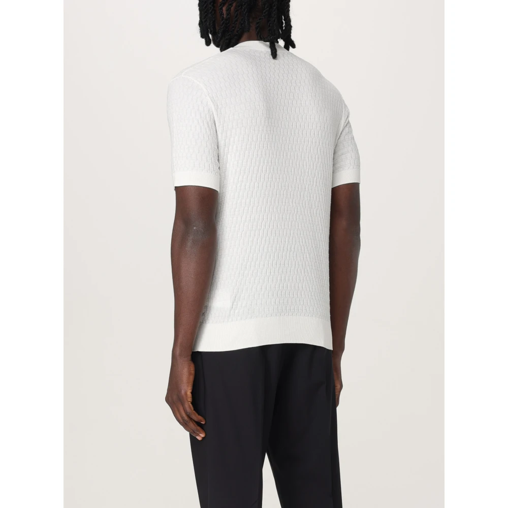 Paolo Pecora Casual Crew Neck T-shirt White Heren