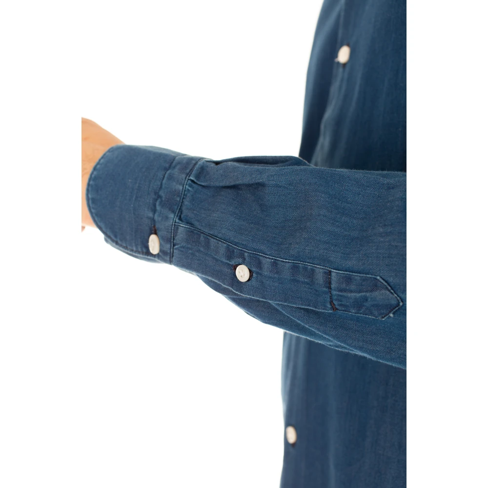 Finamore Blouses & Shirts Blue Heren
