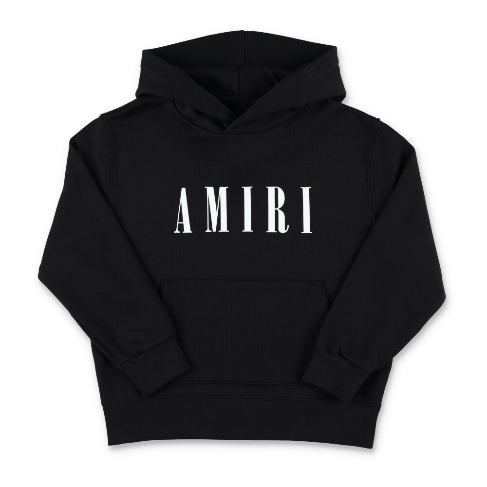 Sudadera Negra de Punto con Capucha para Ni os Amiri Sudaderas Miinto