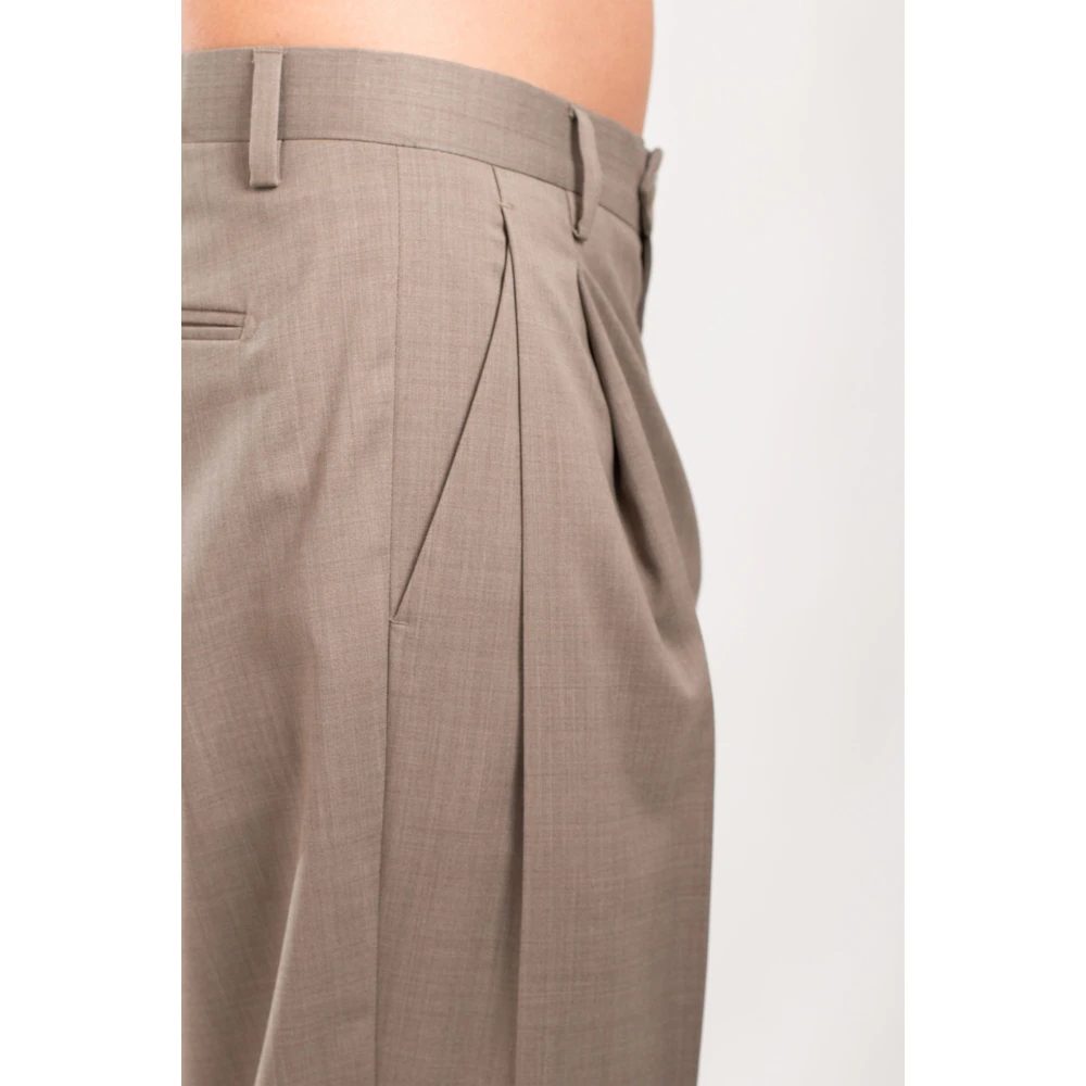 Briglia Verfijnde wollen broek Beige Heren
