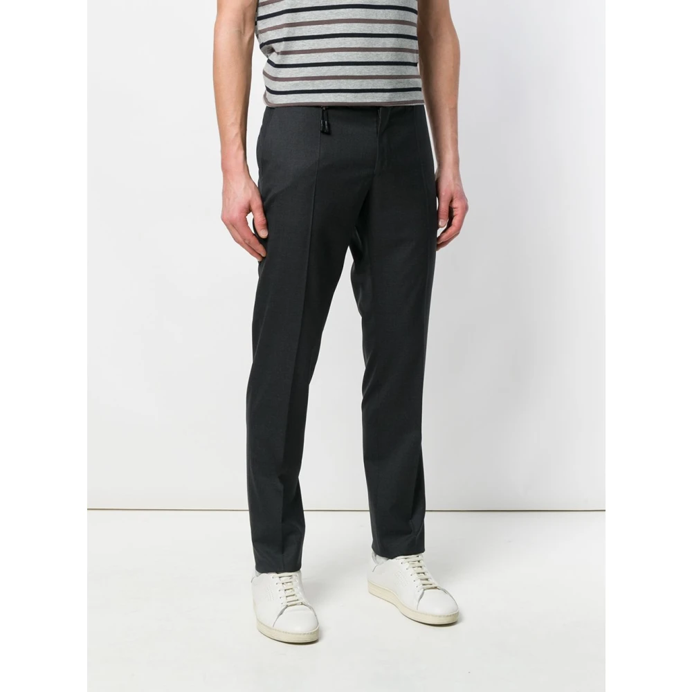 Incotex Casual Katoenen Broek Gray Heren