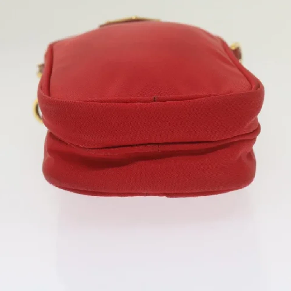 Prada Vintage Pre-owned Nylon pouches Red Dames