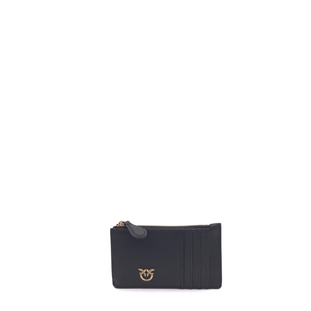 Pinko Love Birds Diamond Card Holder - Female - Wallets & Cardholders - Black - One Size - Accessories