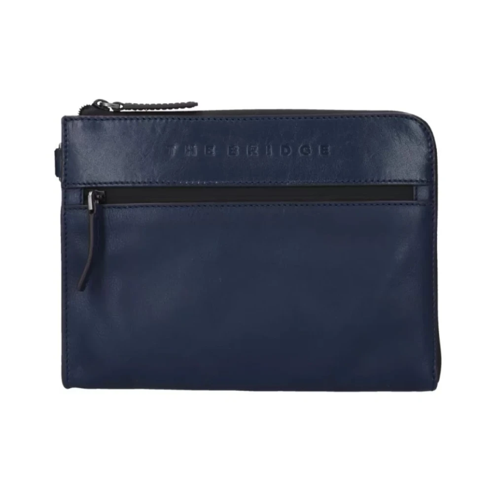 The Bridge Stijlvolle Clutch Tas Blue Heren